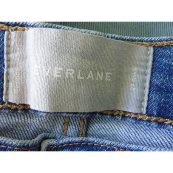 Everlane The Original Cheeky Jean Blue Wash Fade Size 29 ankle - Picture 5 of 6